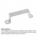 Uxcell U Shaped Connector Bracket 95mm X 45mm 304 Stainless Steel Bar Security Holder Brackets For Door Window Shed Closed