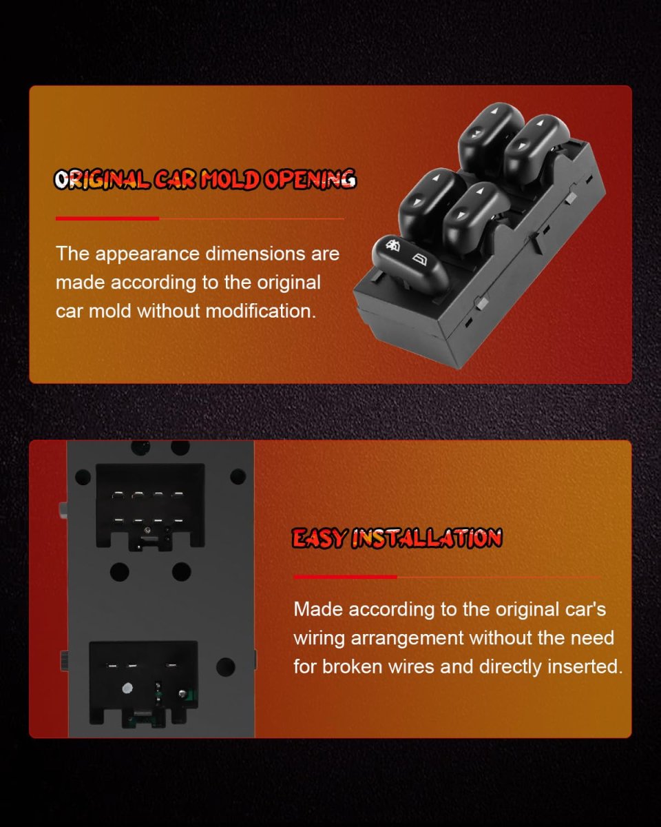 Driver Side Power Window Switch For Ford Crown Victoria 2007 2008 And 2002 2006 Arrow Style Oe 5l1z14529aa Fits Expedition F150