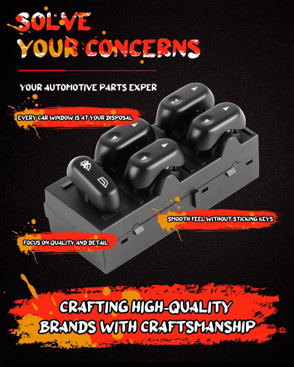 Driver Side Power Window Switch For Ford Crown Victoria 2007 2008 And 2002 2006 Arrow Style Oe 5l1z14529aa Fits Expedition F150