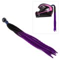 Helmet Hair Ponytail Braids Detachable Pigtails Decor With Suction Cup For Riders