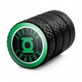 Justice League Green Lantern Athletic Logo Tire Rim Wheel Aluminum Valve Stem Caps