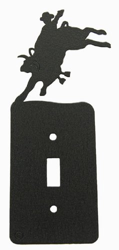 Bull Rider Single Light Switch Plate Cover