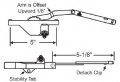 Bronze Right Hand Rear Face-mounted Dyad Casement Window Operator