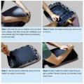 Secosautoparts Center Console Lid Armrest Jump Seat Cover Leather Black Compatible With Dodge Ram 1500 2500 2013 2014 2015 2016