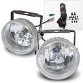 Universal 3 2 Clear Fog Lights Kit With H3 Bulbs 
