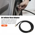 X Autohaux 2m Tire Inflator Extension Hose Chuck Adapter Quick Connect Air Pump Tube High-pressure Valve Connection Pipe