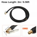 2m Tire Inflator Extension Hose Chuck Adapter Quick Connect Air Pump Tube High-pressure Valve Connection Pipe Universal For Car