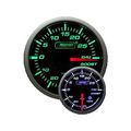 Boost Gauge- Electrical Green White Premium Series With Peak Recall And Warning 52mm 2 1 16 