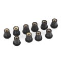 10pcs M5 Well Nuts Kit Rubber Windshield 5mm 0 2in Metric Motorcycles Wellnut Black 