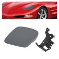 Hecasa Left Headlight Cover Door Bracket For 1997-2004 Chevy Chevrolet Corvette C5 Front Lamp Headlamp Primer Gray Black 