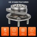 Ocpty Front Left Right Wheel Bearing And Hub Assembly Compatible With For Chevrolet Cruze 2016-2019 Oe 513408 5 Lugs Abs Tone