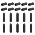 20 Pieces M6x20mm Carbon Steel Cone Point Hex Socket Grub Set Screws Black Internal Fasteners For Machinery Home Repairs And 