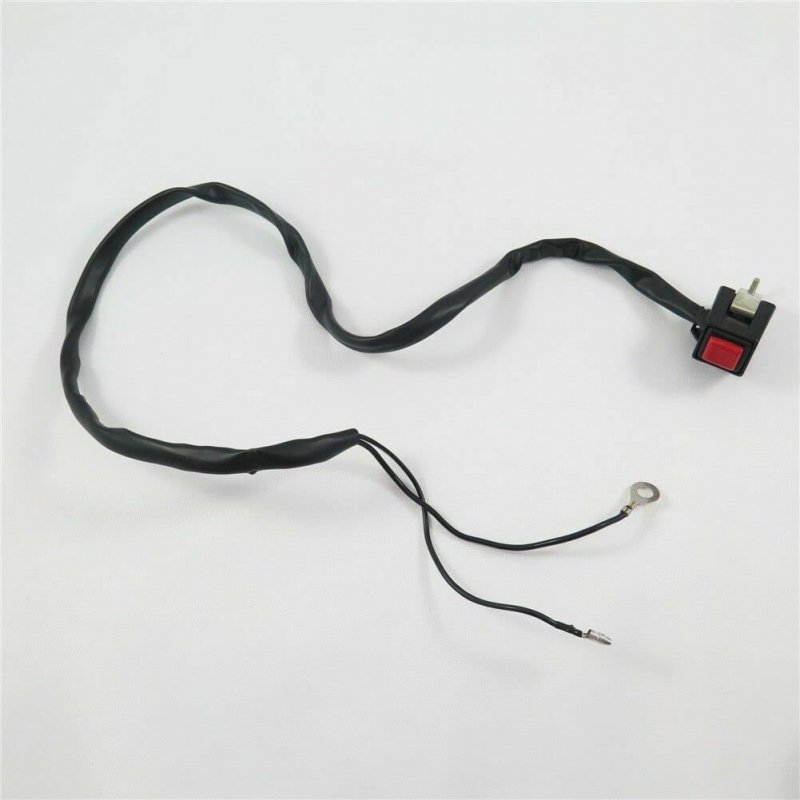 Httmt Xh1700c-008 Universal Red 7 8 Inches Handlebar Starter Kill Cut Off Stop Switch Push Button For Motorcycles Atvs Scooters