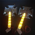 Smt-cross Led Turn Signals Running Mirror Compatible With Honda Cbr600 900 929 954 1000rr Oval Shape B00v2zmqww