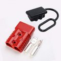 175amp Anderson Compatible 2 Pole Power Connector Plug Red W Terminals For Awg Wire Housing 4 Terminal Pins Dust Covers 