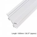 Uxcell Frameless Glass Shower Door Sweep Bottom Side Seal Strip H-type With 20mm Drip Rail 10mm X 1000mm Length