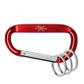Officially Licensed Dodge R T Laser Etched Red Metal Carabiner Keychain With Split Key Rings 3 In X 1 5 