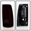 Red Smoke Led Tail Lights Brake Lamps For 1999-2002 Chevy Silverado 1500 2500 3500 And 1999-2006 Gmc Sierra Driver Passenger