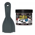 Flex Seal Black Paste 1lb Jar With Allway Tools Putty 3-pack Knives Bundle 2 Items 
