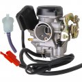 Procompany Carburetor For 50cc Scooter Gy6 139qmb Moped 49cc 60cc Sunl Baja Air Filter Intake 36mm With Electric 2pin Pump