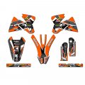 1998-2000 Sx Podium Orange Senge Graphics Base Kit For Ktm 