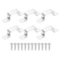 6pcs U Shape Square Tube Clamp 38x25mm Shaped Bracket 304 Stainless Steel Strap With Phillips Head Self Drilling Screws For 