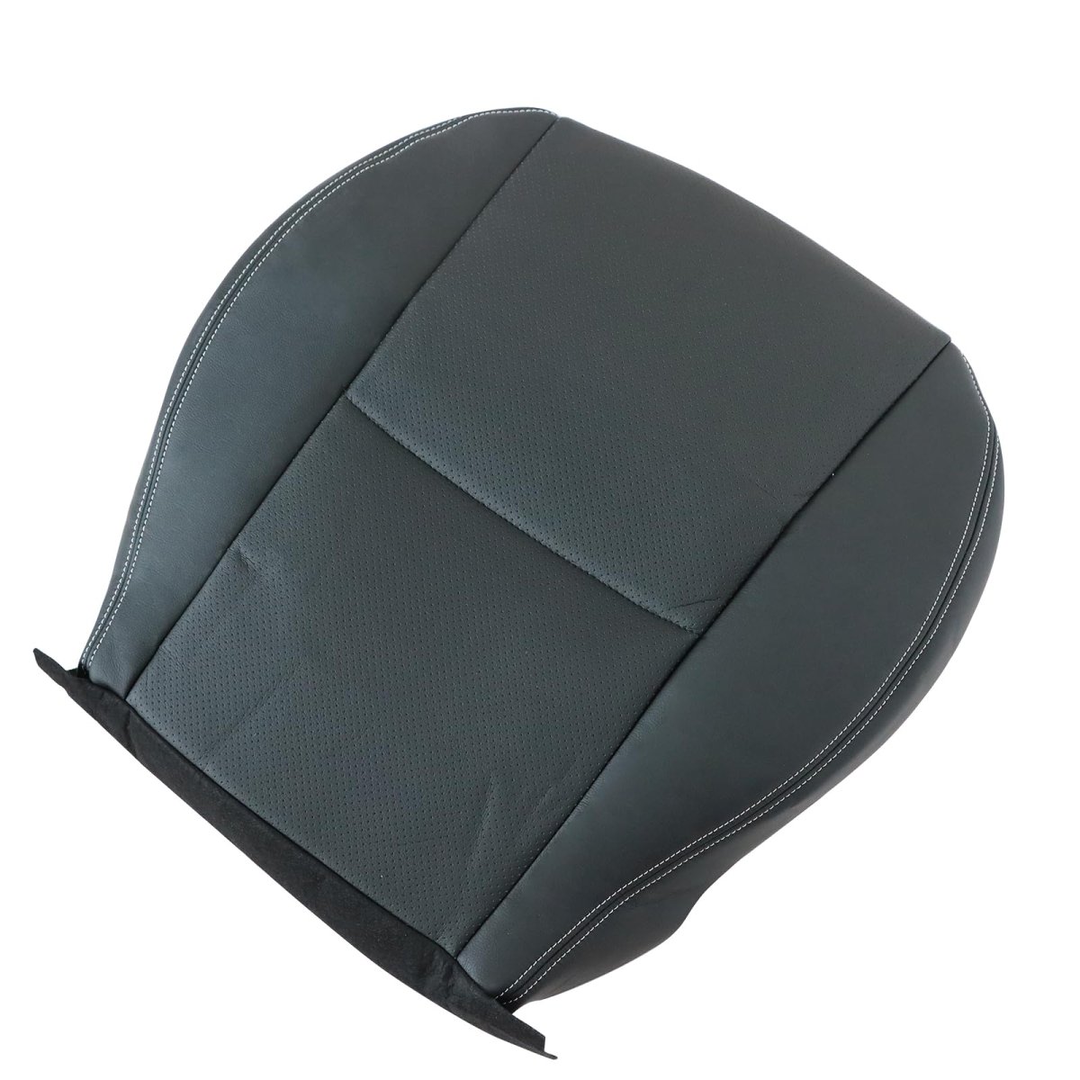 Driver Passenger Bottom Top Perforated Leather Seat Cover Black For Subaru Forester 2014 2015 2016