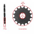 Caltric Black O-ring Drive Chain And Sprocket Kit For Suzuki Gsx-r600 Gsxr600 1998 1999 2000