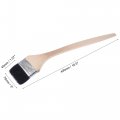 Uxcell Bent Radiator Paint Brush 17 Length 3 Width Bristle With Long Wood Handle For Wall Treatment Black