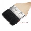 Uxcell Bent Radiator Paint Brush 17 Length 3 Width Bristle With Long Wood Handle For Wall Treatment Black