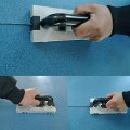 Wheeled Pvc Floor Groover Slotting Pull Hand Tool U And V Type Blade