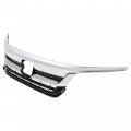 Kuafu Front Grille Compatible With 2019-2021 Honda Pilot Replacement For Ho1210158 71150tg7a50 Bumper Upper Grill Chrome Trim