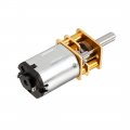 Uxcell Micro Speed Reduction Motor Dc 12v 200rpm With Full Metal Gearbox 0 18a Electric Gear Box 2 Terminals For Diy Rc