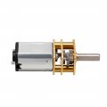 Uxcell Micro Speed Reduction Motor Dc 12v 200rpm With Full Metal Gearbox 0 18a Electric Gear Box 2 Terminals For Diy Rc