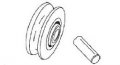 Sliding Window Replacement Roller Concave Metal Wheel With Axle 5 8 In Diameter 2 Pack Part Number 52-651 