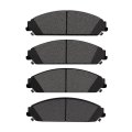 Disc Brake Pads For Dodge Caliber 2008 2009 Front Semi Metallic Friction Mechanical Wear Sensor 17 2 Mm 0 68 In Thickness 183 3 