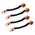 4 Straps Car Rim Tie Down Set 2 Inch X 144 3 300 Pound Safe Working Load Orange 