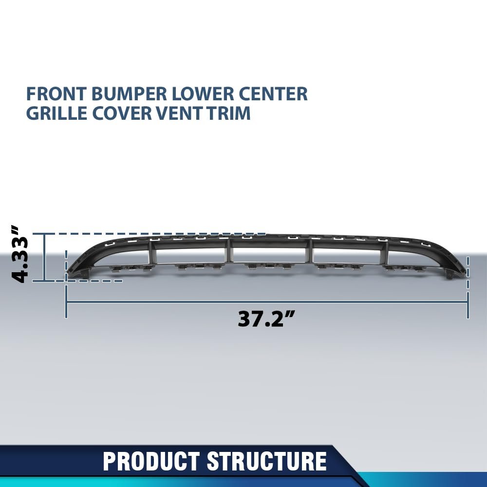 Front Bumper Lower Center Grille Cover Black For Audi Q7 S-line 2010-2015 4l0807683c 4l0807683e01c 4l0807683