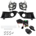 Fog Light Assemblies Pair For Lancer 2004 2005 Front Driver And Passenger Side Replacement Mn161942 Mn161941 Clear Lens Led 