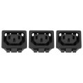 C13 Panel Mount Plug Adapter 250v Ac 10a 3 Pins Iec Inlet Module Power Socket Straight 3pcs 