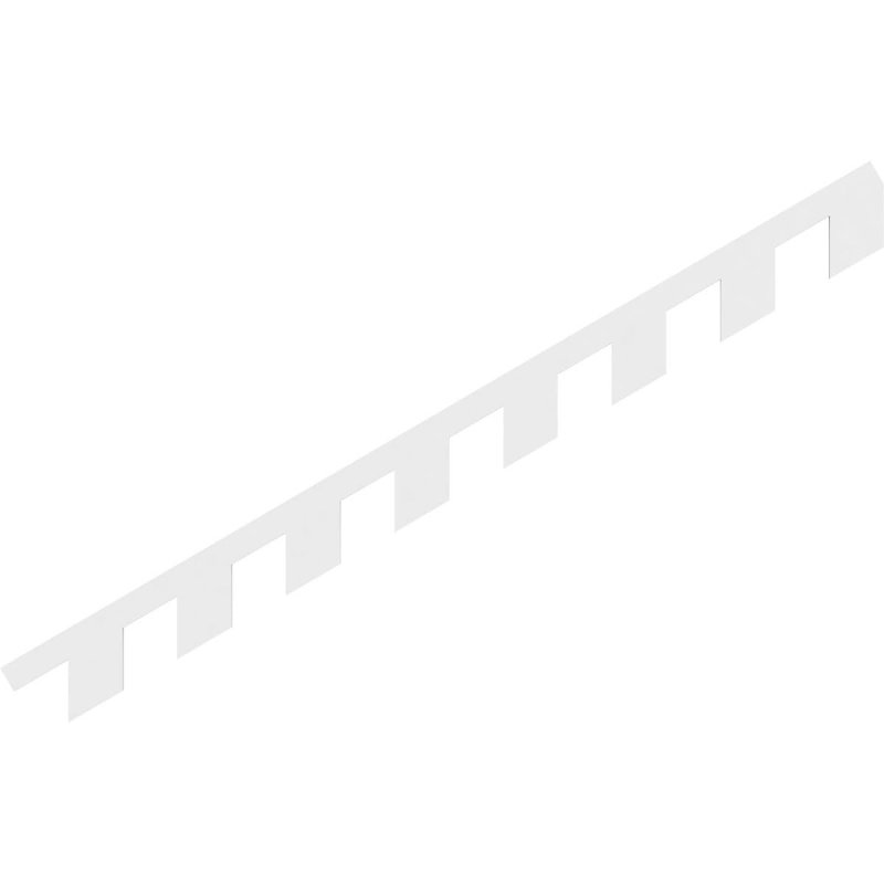 Ekena Millwork Denp07pl0712fay00 Pvc Dentil Trim White