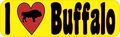 10in X 3in I Love Buffalo Magnet Magnetic Animal Vehicle Bumper Magnets By Stickertalk 