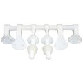 Lasco 14-1021 Toilet Seat Hinge White Plastic With Bolts And Nuts 