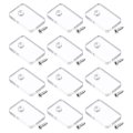 12 Set Acrylic Corner Bracket Transparent Square Connector 20x13x3mm Joint Hanger Brace Brackets For Diy Display Box And 