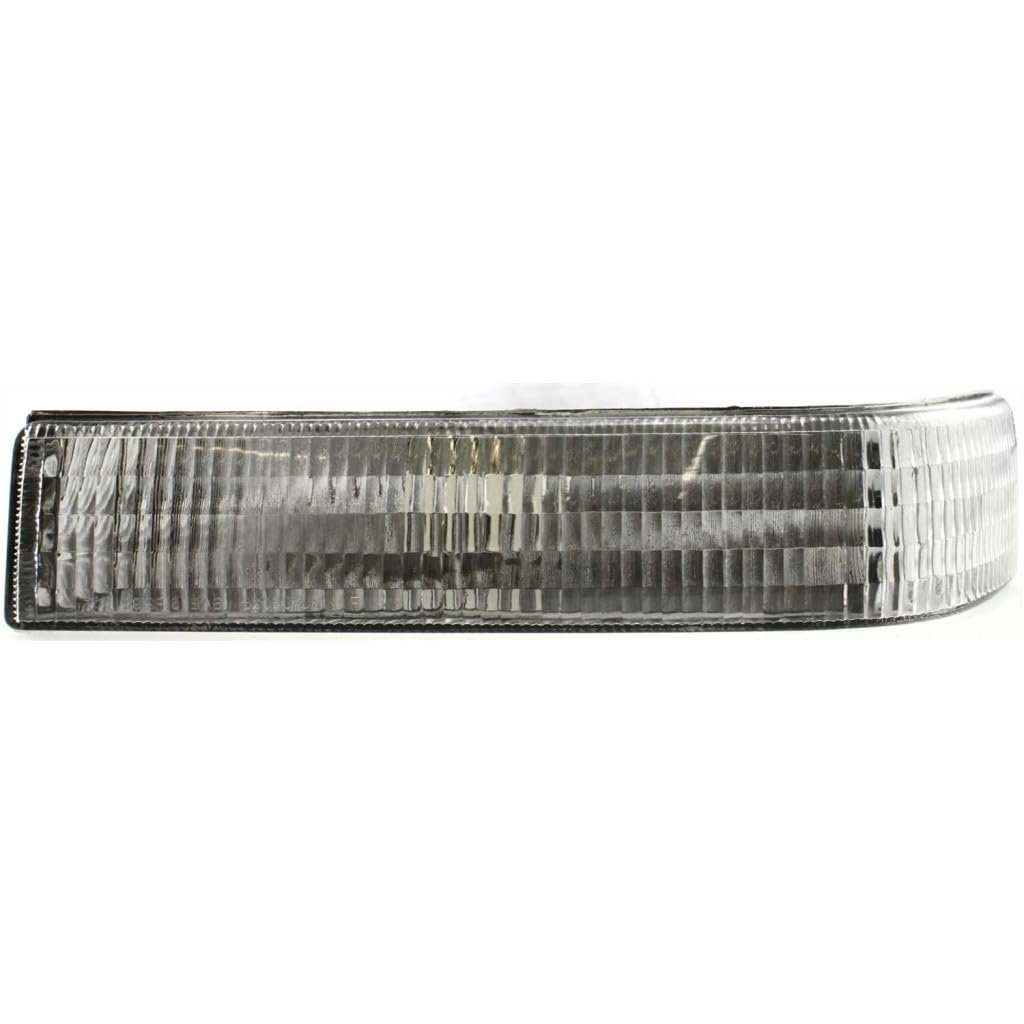 Turn Signal Light Unit For 1993 Jeep Grand Wagoneer Front Driver Side Clear Lens Chrome Housing Replacement Ch2520120 56005099