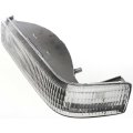 Turn Signal Light Unit For 1993 Jeep Grand Wagoneer Front Driver Side Clear Lens Chrome Housing Replacement Ch2520120 56005099