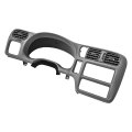 Hecasa Dashboard Radio Panel For 1998-2002 Chevy Chevrolet S10 Blazer Gmc Jimmy Dash Trim Bezel Abs Plastic Light Gray Fit