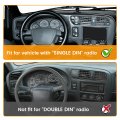 Hecasa Dashboard Radio Panel For 1998-2002 Chevy Chevrolet S10 Blazer Gmc Jimmy Dash Trim Bezel Abs Plastic Light Gray Fit
