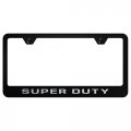 Au-tomotive Gold Superduty Black Stainless Steel License Plate Frame 