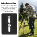 Akozon Tripod Quick Release Plate Slr Camera Adapter 1 4in 3 8in Thread For Sachtler Fsb 6t 8t Dv2 8 Dv 10sb Dv10